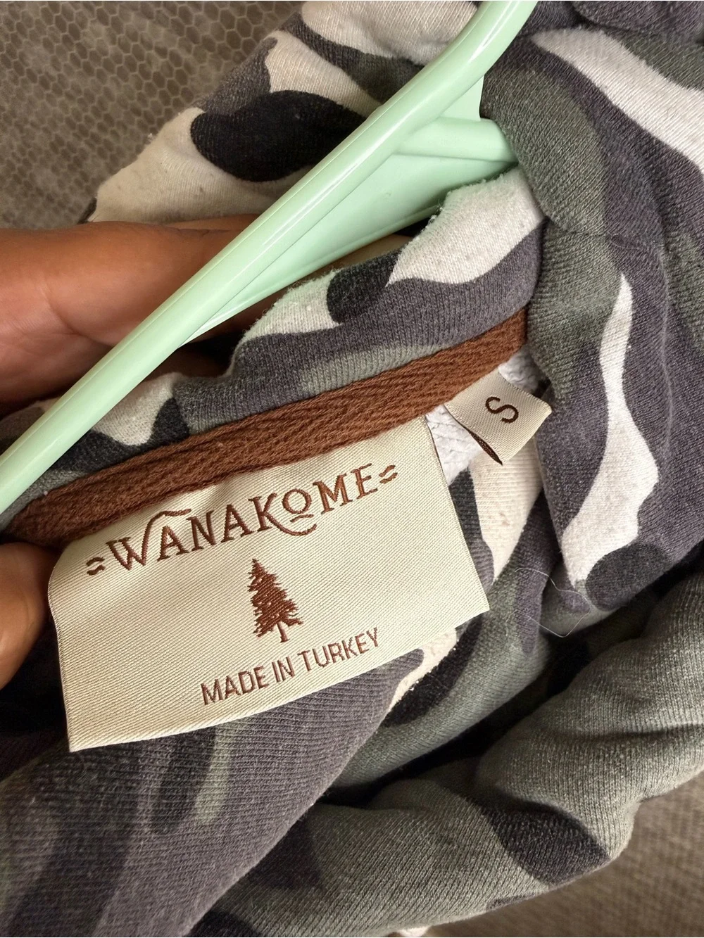 Wanakome Women Small Camouflage Hoodie Sweatshirt Long Sleeve Pullover
